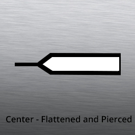 Tube End forming - center flattened and pierced